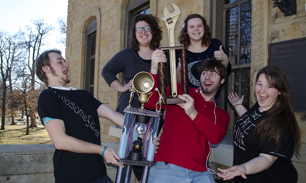 Technical theater team brings home trophy