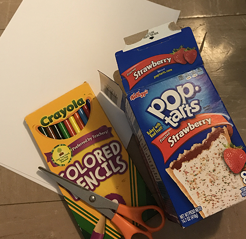 DIY: Pop Tart Box to Pencil Box