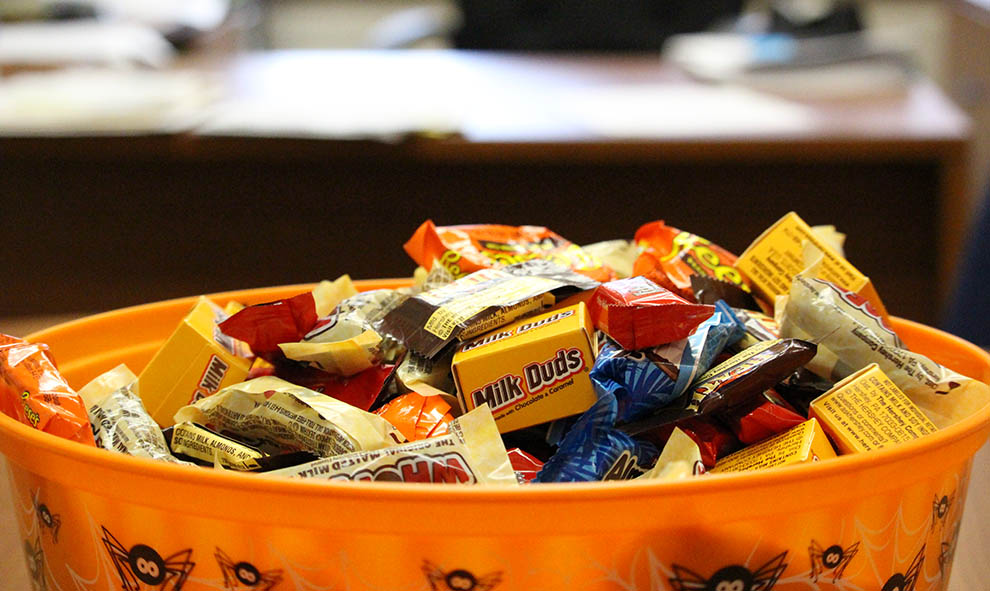 Where is the best candy dish on campus?