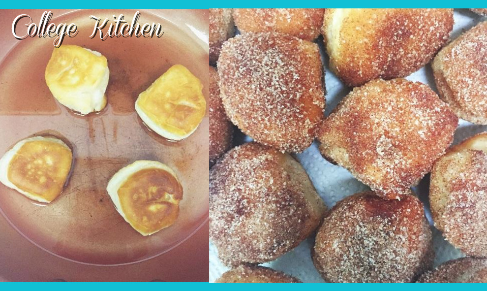 College Kitchen: Cinnamon and Brown Sugar Donut Holes