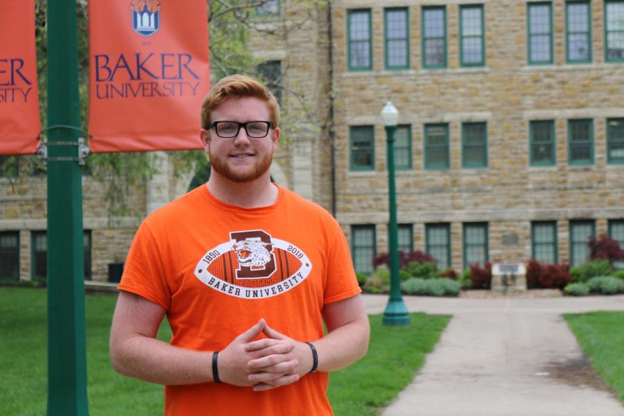 Senior Jarrett Alley works through his major of exercise science and passion for sports. At this year’s Scholar Symposium on April 10, Alley presented his research on emotional and physical stress that athletes face in their sports.