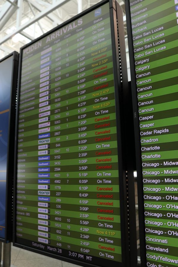 With a significant decrease in travel demand, flights throughout the united states have been canceled and under booked. 