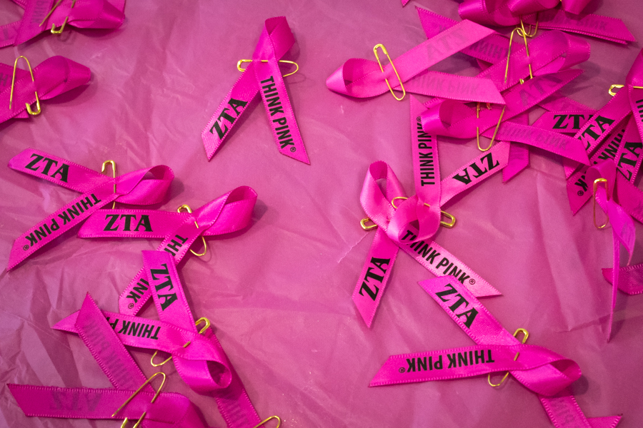 Zeta Tau Alpha raises money for breast cancer on Oct. 18 - Oct. 21 by hosting various events on campus. 