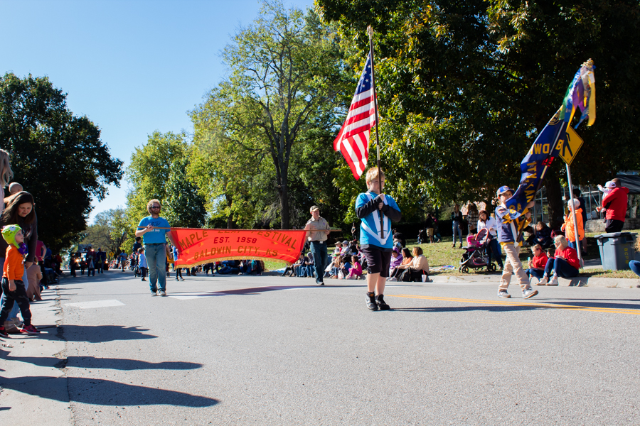 The Maple Leaf Festival kicks off with a parade down the streets of Baldwin City. The event took place on Oct. 16 & 17.