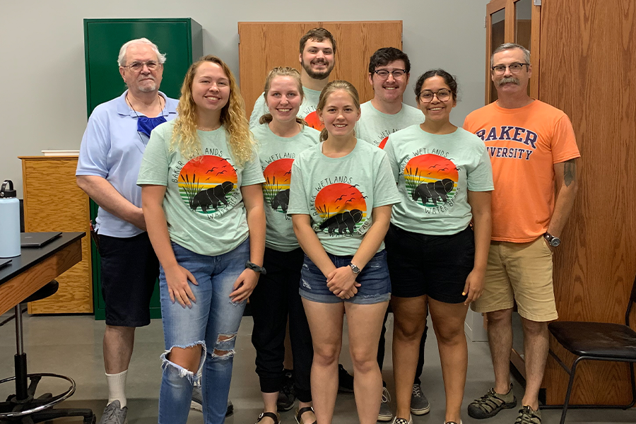 Over the summer several students participated in an internship at the Baker Wetlands. Lasting eight weeks, the students conducted research on tardigrades, the first time in the state of Kansas.