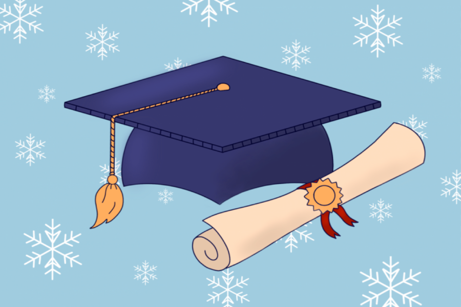 Winter commencement ceremonies have been discontinued by the university. Students who graduate in the winter will e encouraged to walk in the spring ceremony.