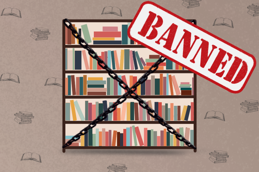 Book+banning+has+become+a+trend+again+as+numerous+school+across+the+country+are+being+ordered+to+restrict+access+to+certain+stories.