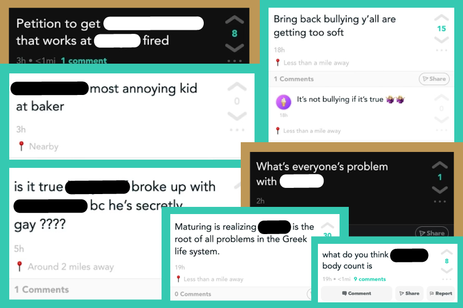 The social media network Yik Yak has resurfaced and become an added stressor on Bakers campus. 
