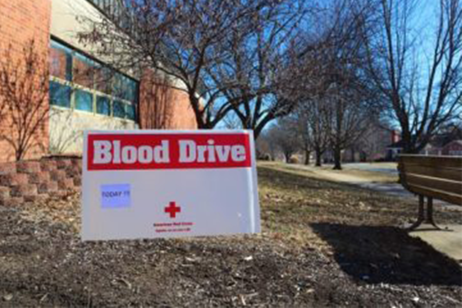 Baker Universitys Pre-Healthcare Club hosted blood drive at Collins Gym on Feb 2.