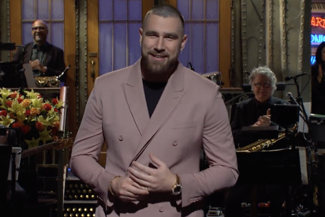 Travis Kelce, player for the Kansas City Chiefs, hosted SNL on Mar. 4