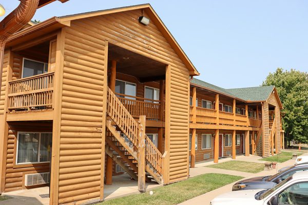 While the university renovated and updated the rooms over summer break, the exterior looks just as it did when it was a motel. 