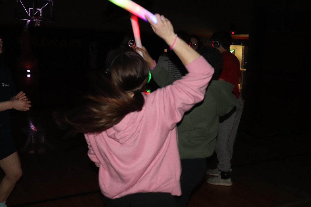 Students jump to the beat.