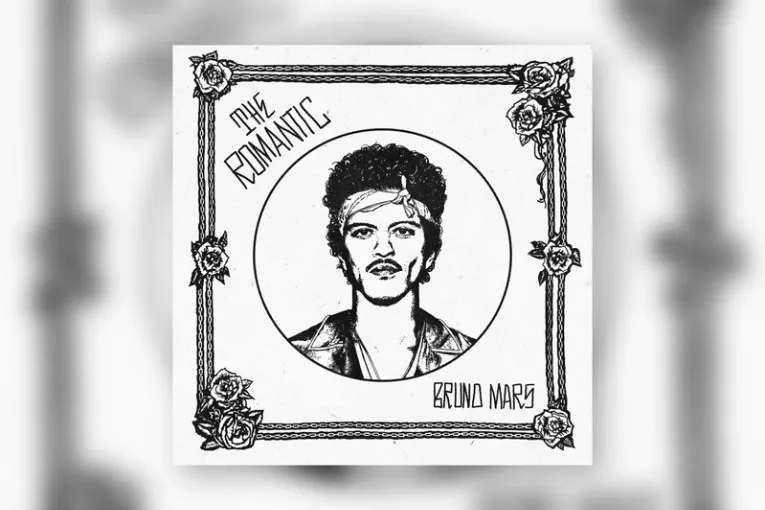 The cover of Bruno Mars' newest album, The Romantic. 